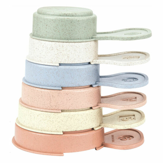 Stapelbekers met Handvat Pastel, 6dlg.