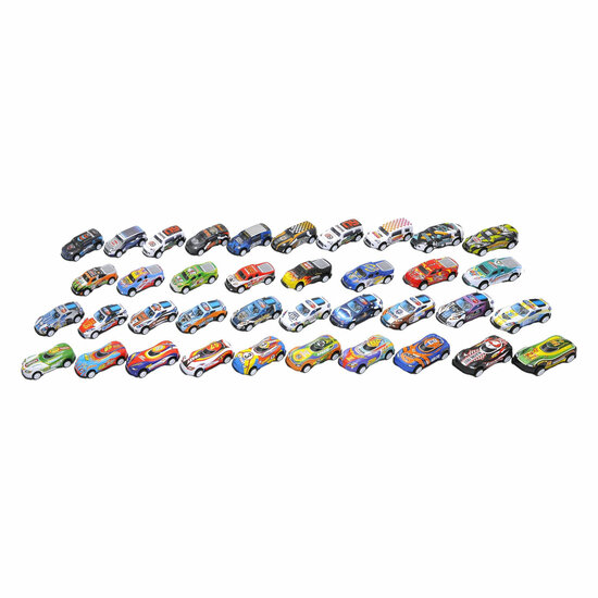 Die-cast Auto's in Opbergblik, 18dlg