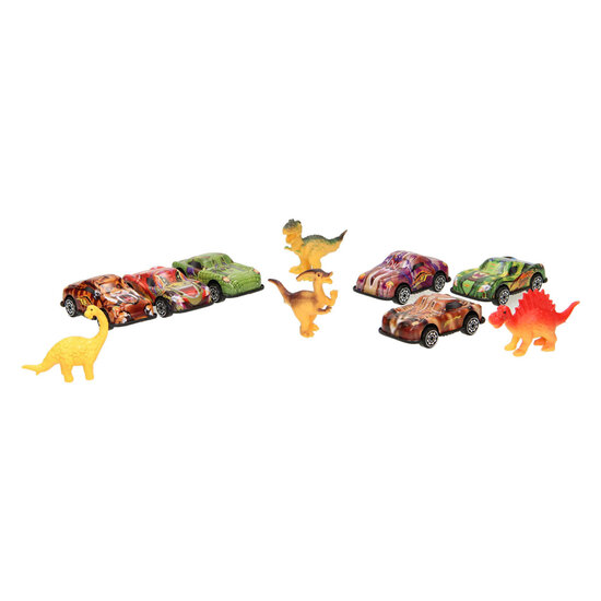 Autoset Dierenprint met Speeldieren