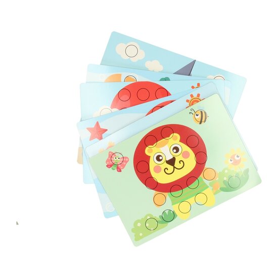 Jumbo Insteekmoza&iuml;ek Buttons in Koffer, 60dlg.