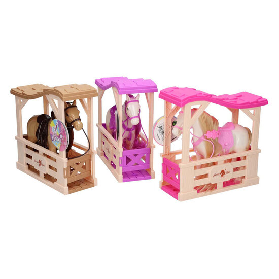 Paard in Stal - 17x16x5cm