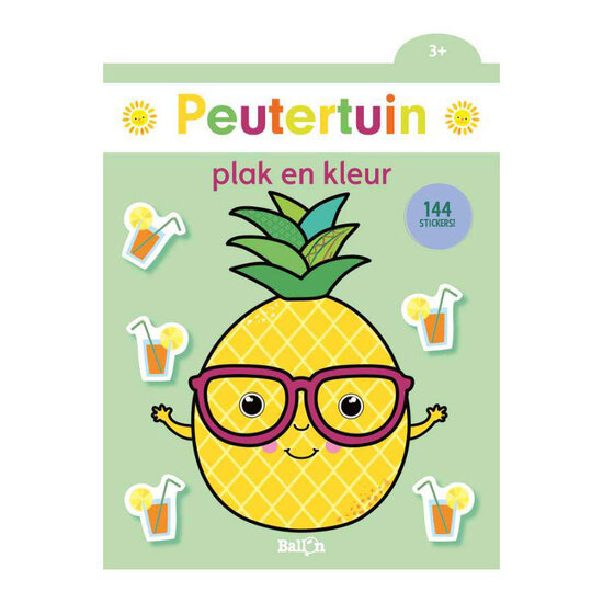 Plak en Kleur Peutertuin Ananas 3+