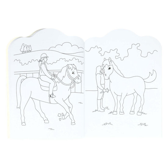 Kleurboek voor Kinderen Pony's en Paarden, 96pag