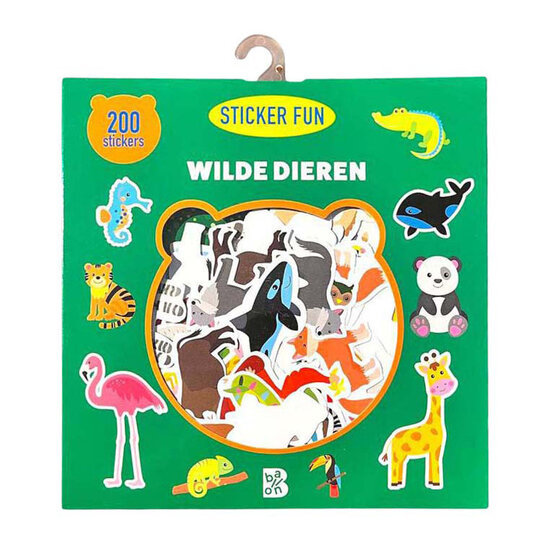Wilde Dieren - 200 Afneembare Stickers