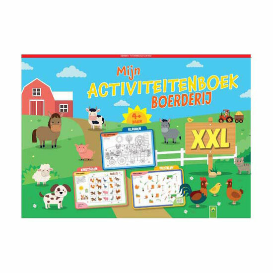 Mijn Activiteitenboek XXL Boerderij - Kleurplaten en Puzzels