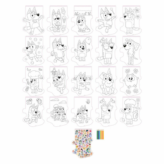 Bluey Kleurset Met Potloden