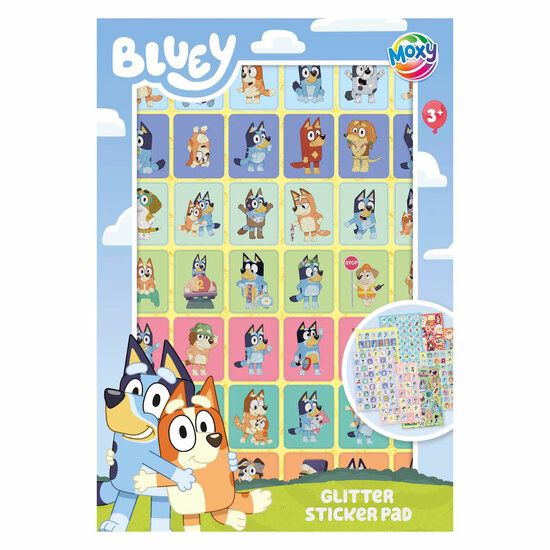 Bluey Glitter Stickerboek