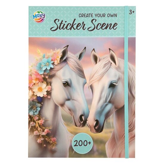 Sticker scene book A4,  200+ stickers
