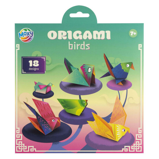 Origami 19,5x19,5cm - 12 Vellen en 18 Designs