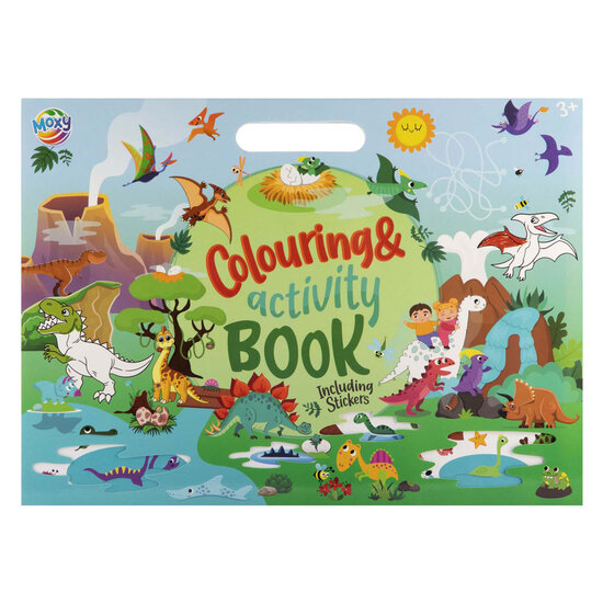 Kleur- &amp; Activiteitenboek incl. Stickers 25 Vellen - Groen