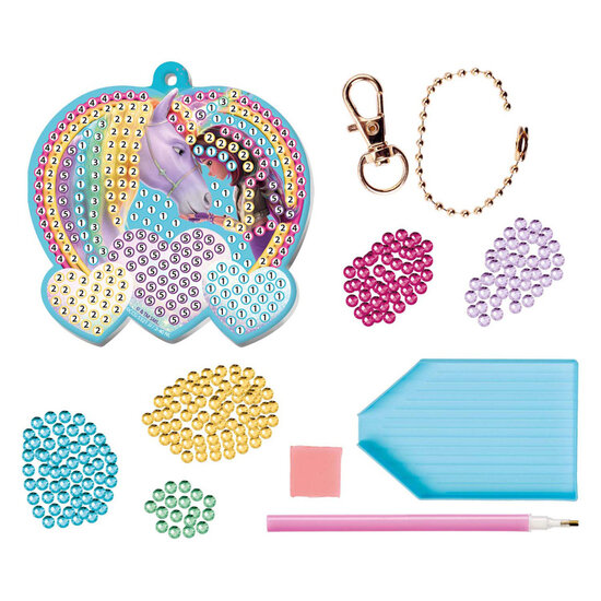 Unicorn Academy Diamond Painting Sleutelhanger - 20,5x7,5 cm