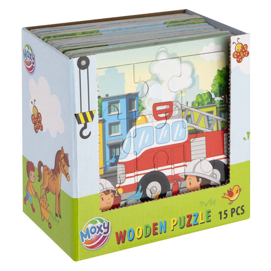 Houten Uitdeelpuzzeltjes - 15st.