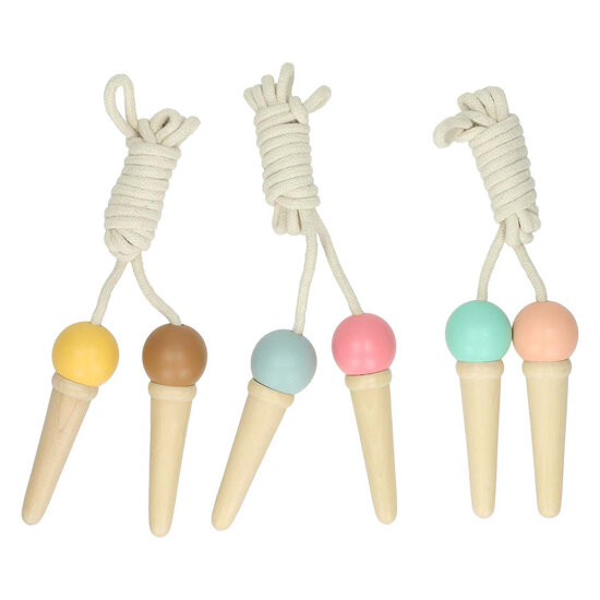 Houten Ijsjes Springtouw, 200cm