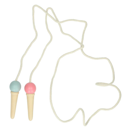 Houten Ijsjes Springtouw, 200cm