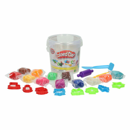 Kleiset in Opbergbox Uitsteekvormen Kerst - 12 Kleuren Klei