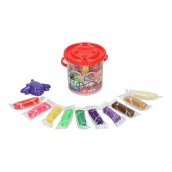 Kleisetje in Ton - 9 Kleuren Klei - 13dlg.