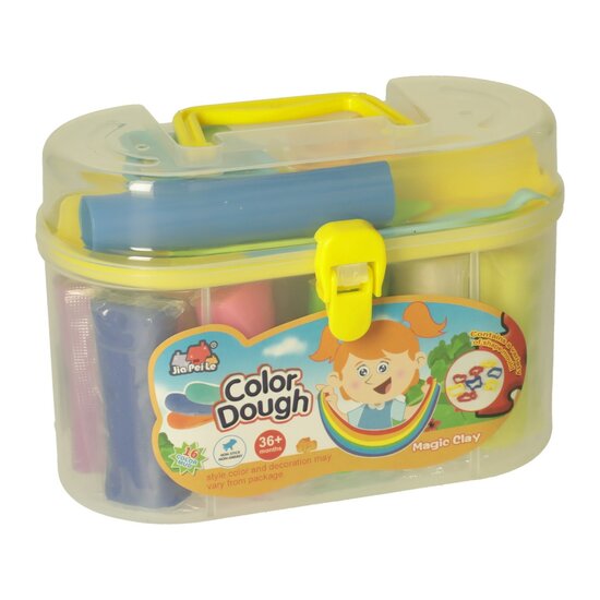 Kleiset in Opbergkoffer - 16 Kleuren Klei