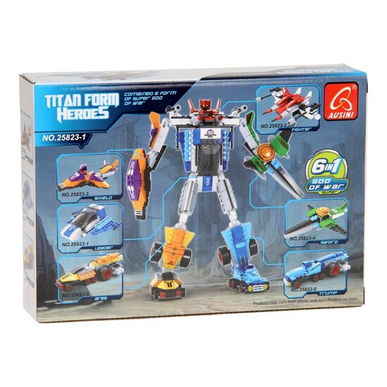 Bouwset Titan Heroes - Space Blauw - 84dlg.