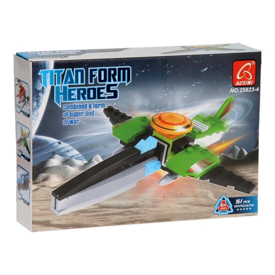 Bouwset Titan Heroes - Space Groen, 51dlg.