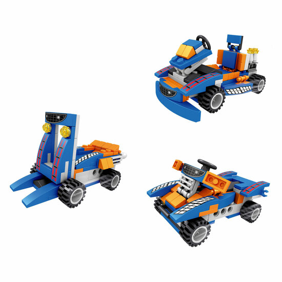 Bouwset Voertuigen 3in1, 124dlg