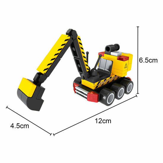 Bouwset Constructie Graafmachine - 75dlg.