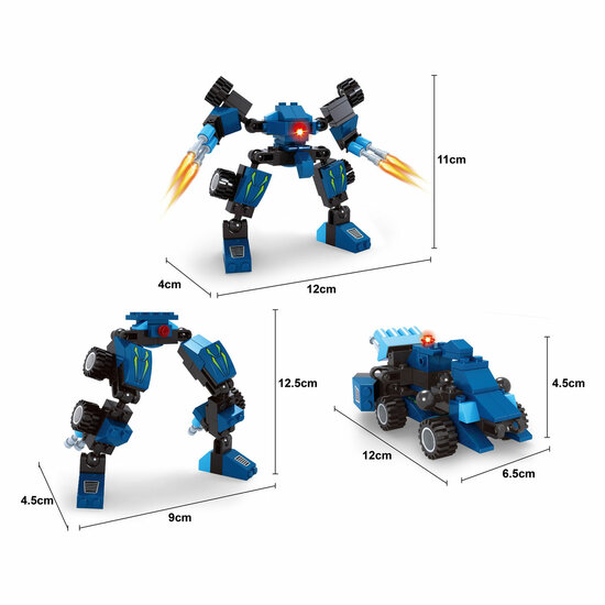 Bouwset Titan Transformeer Blauw - 71dlg.
