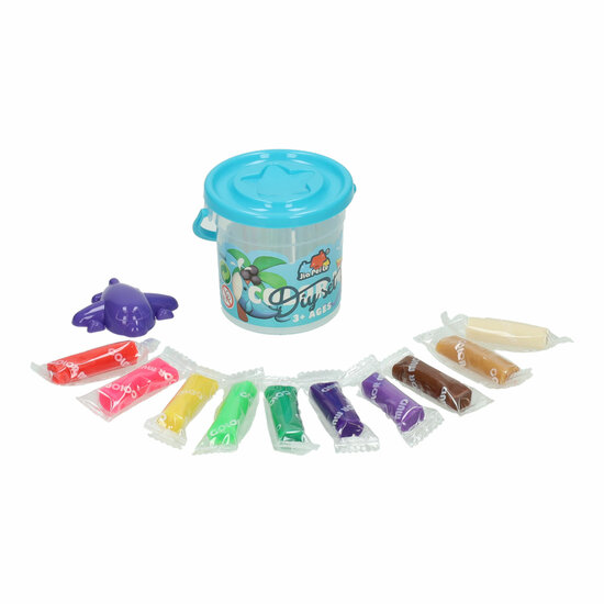 Kleisetje in Ton - 9 Kleuren Klei - 13dlg.