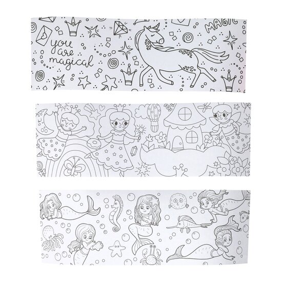 Kleur je eigen Beker Prinsessen Zeemeerminnen Eenhoorns - incl 6 stiften