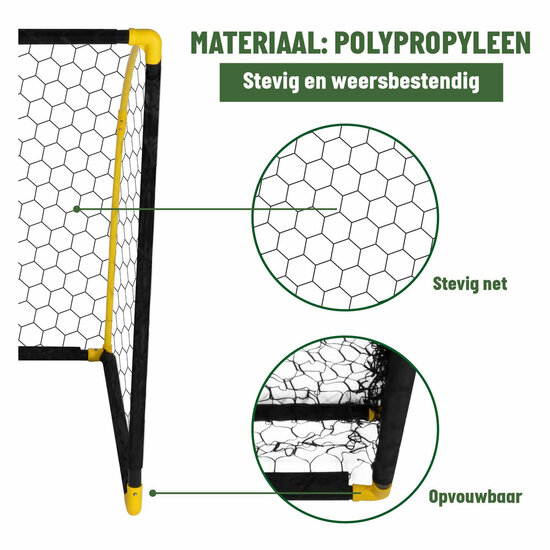Voetbaldoel 180x90x120cm