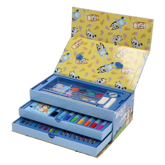 Bluey Kleurkoffer Set - 52dlg.