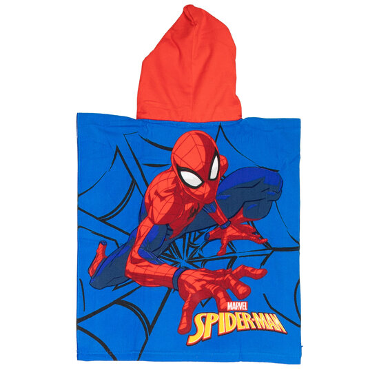 Handdoek Poncho Spiderman 55x110cm