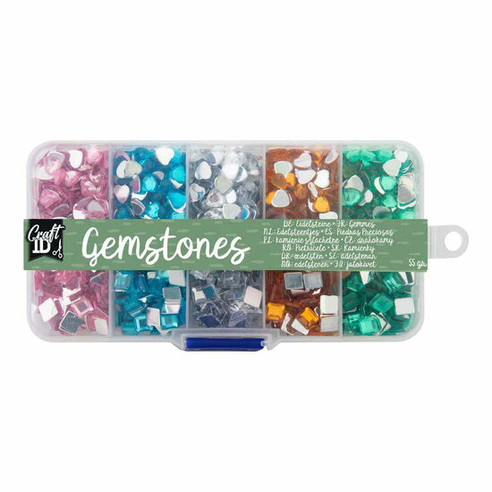 Decoratiestenen in Opbergbox - 10 Kleuren