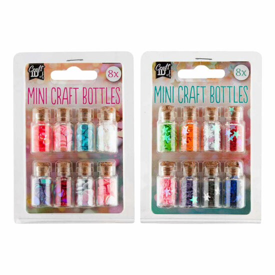 Mini Knutselflesjes - 8st.