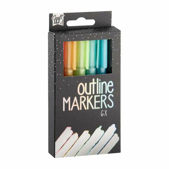 Outline Markers - 6st.