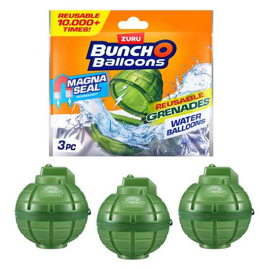 Bunch-o-Balloons Herbruikbare Magnetische Watergranaten, 3-pack