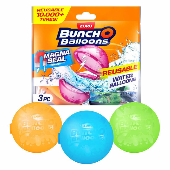 Bunch-o-Balloons Herbruikbare Magnetische Waterballonnen, 3-pack