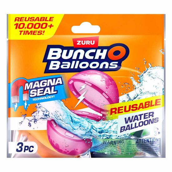 Bunch-o-Balloons Herbruikbare Magnetische Waterballonnen, 3-pack