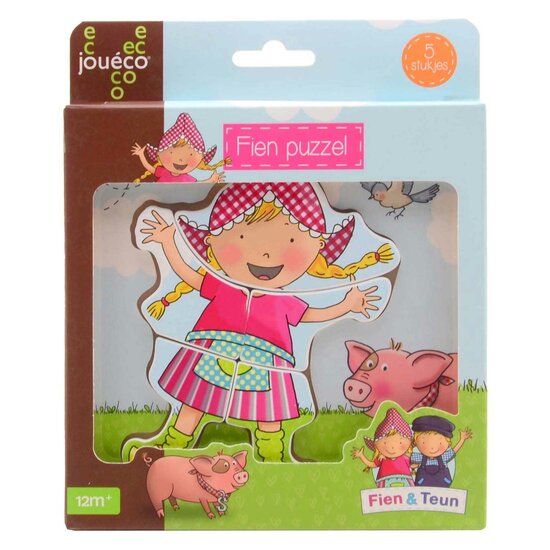 Fien &amp; Teun Houten Puzzel Fien - 5dlg.
