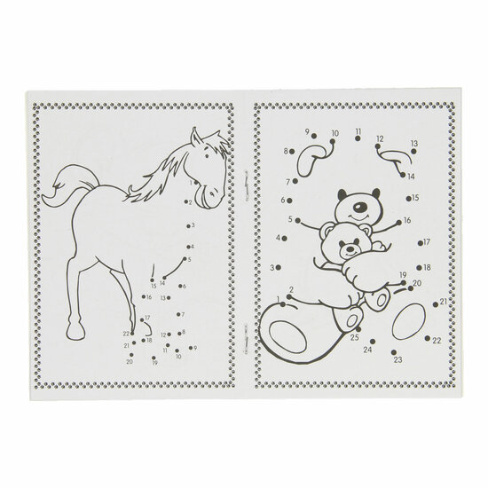 Kleurboekje Dieren A6 Verbind de Cijfers