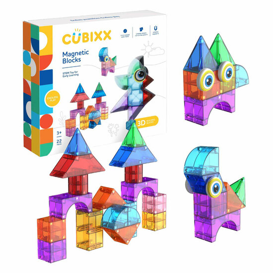 Cubixx Magnetische Bouwspeelgoed - 22dlg.