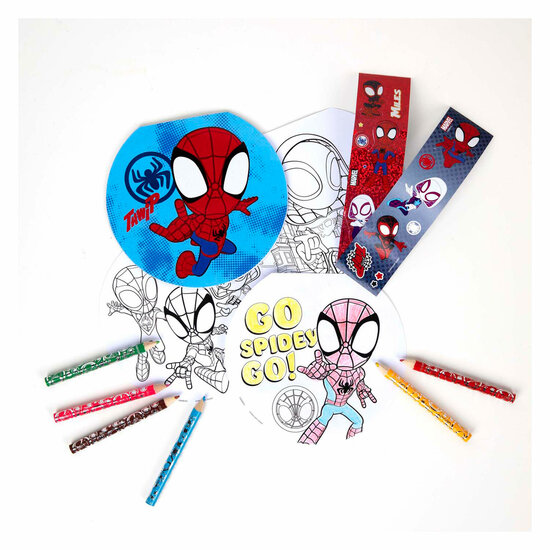Kleurset To Go Spidey met Kleurpotloden en Stickers