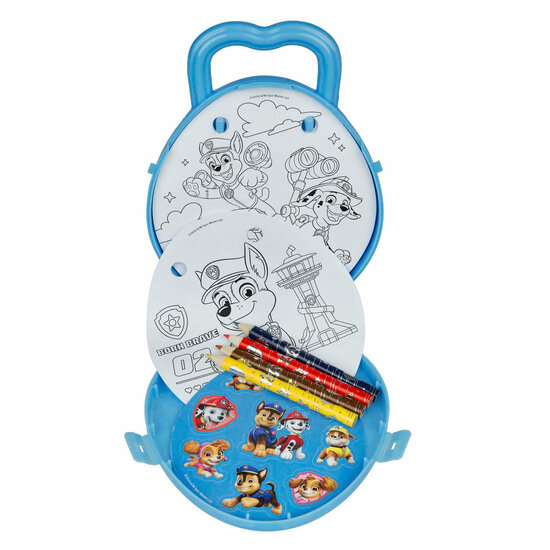 Kleurset To Go Paw Patrol met Kleurpotloden en Stickers