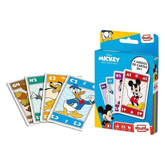Shuffle Kaartspel 4in1 Mickey &amp; Friends