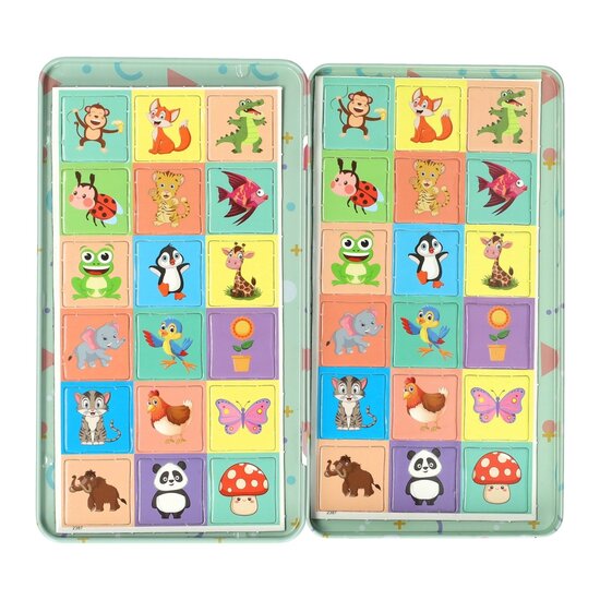 Magnetische Reisspel in Blik Memo