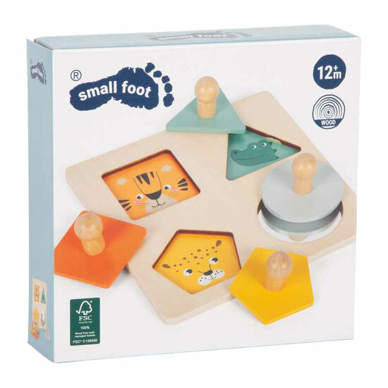 Small Foot - Houten Vormen Montessori Puzzel FSC