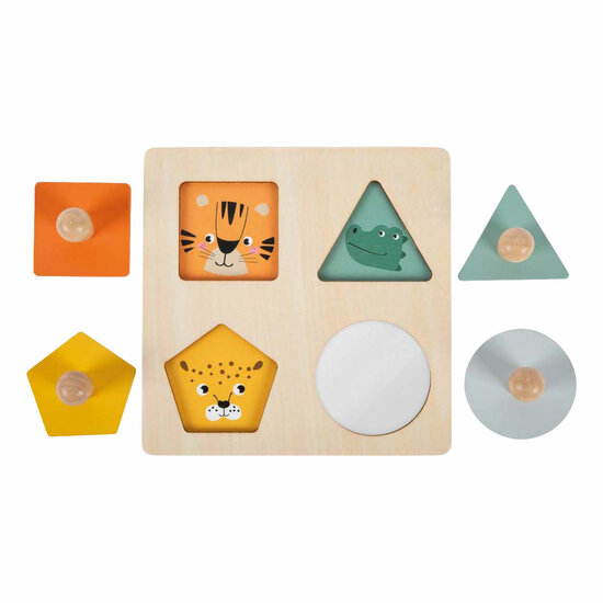 Small Foot - Houten Vormen Montessori Puzzel FSC