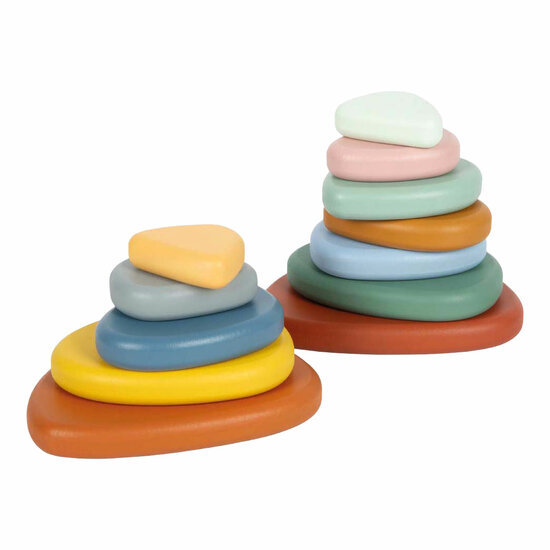 Small Foot - Houten Montessori River Rocks Evenwichtsspel FSC