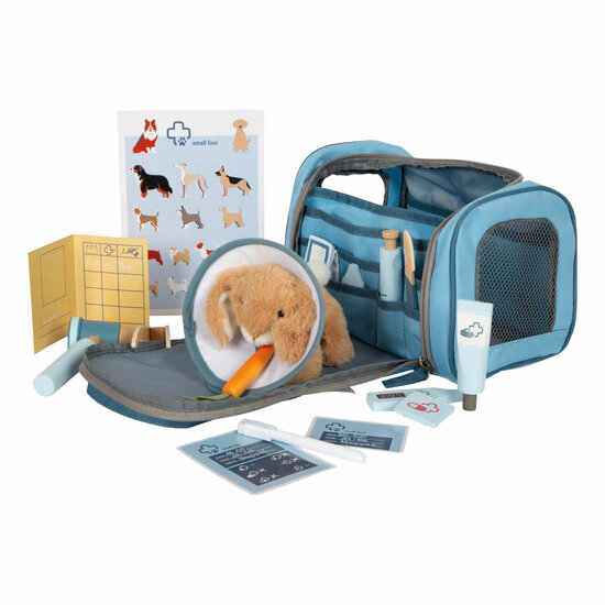 Small Foot - Dierenartstas met Pluche Konijn