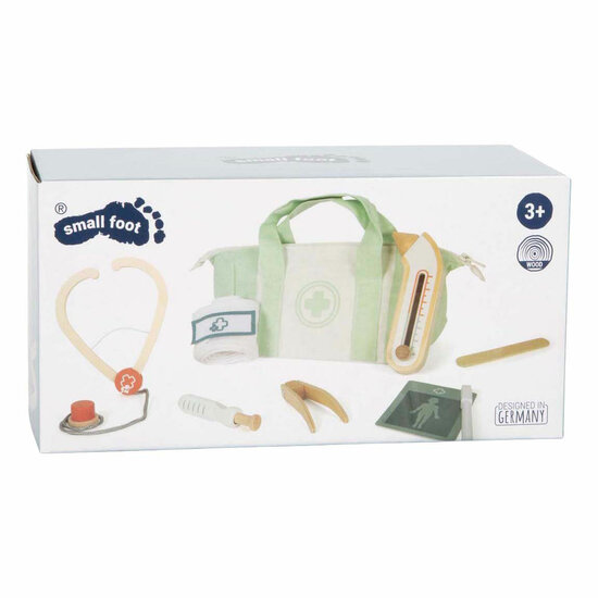 Small Foot - Dokterstas Speelset Salie Groen - 8dlg.