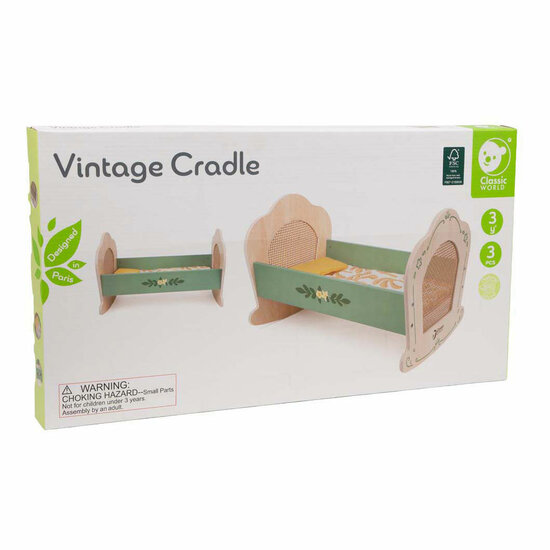 Classic World Vintage Houten Poppenwieg